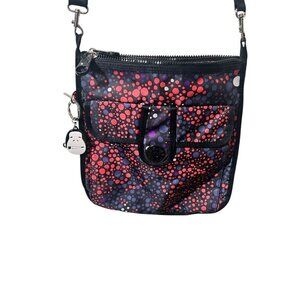 Kipling Grilla Grirlz Black/Red Polka Dot Crossbody Bag Adjustable Strap NWOT